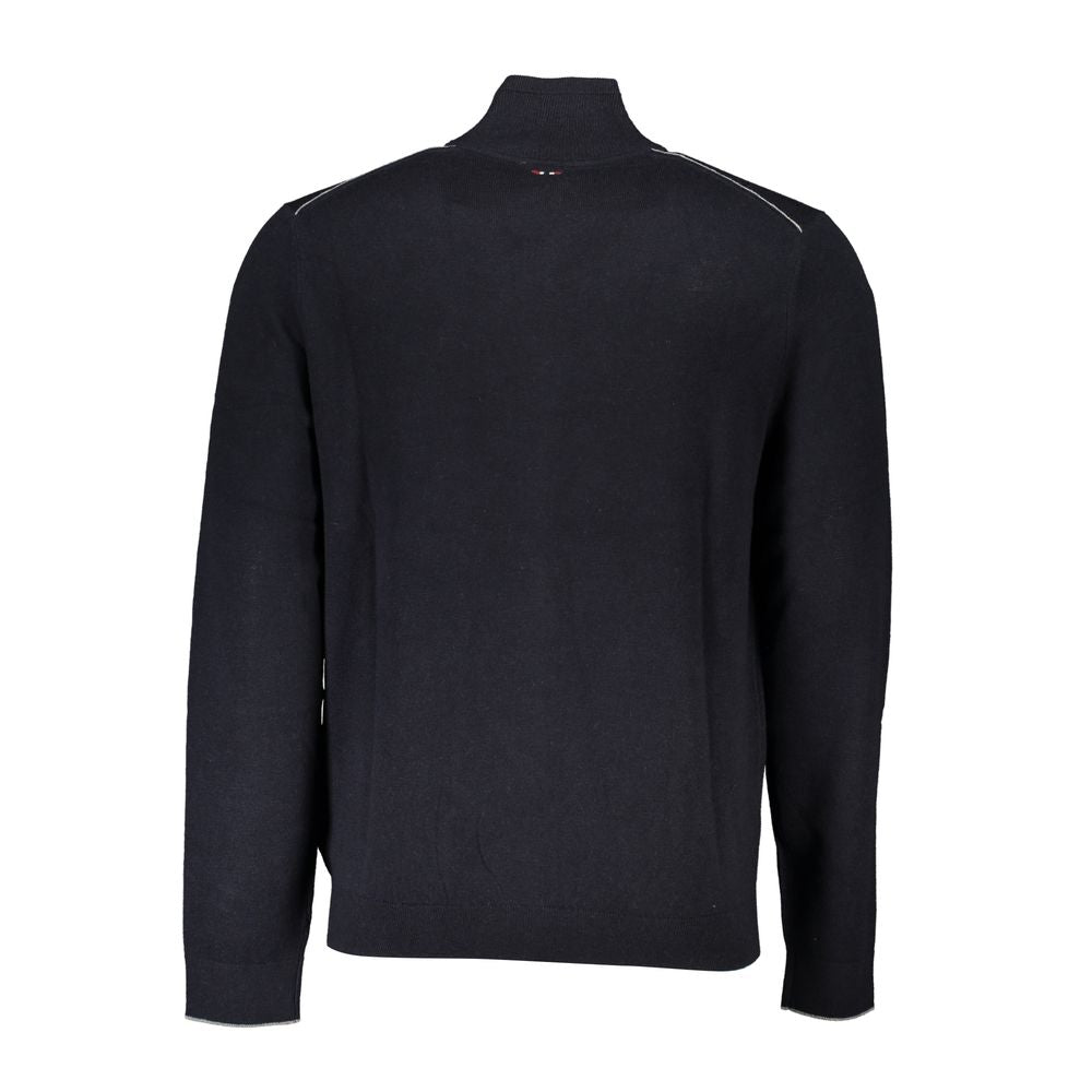 Napapijri Black Tessuto Mens Cardigan
