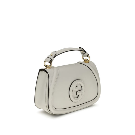 Gucci White Calf Leather Bos Taurus Handbag