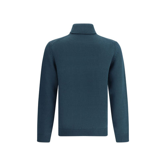 Roberto Collina Bicolor Merino Wool Turtleneck