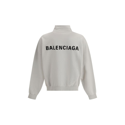 Balenciaga White Cotton Sweatshirt