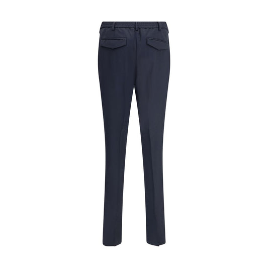 Lardini Blue Fleece Wool Chino Pants