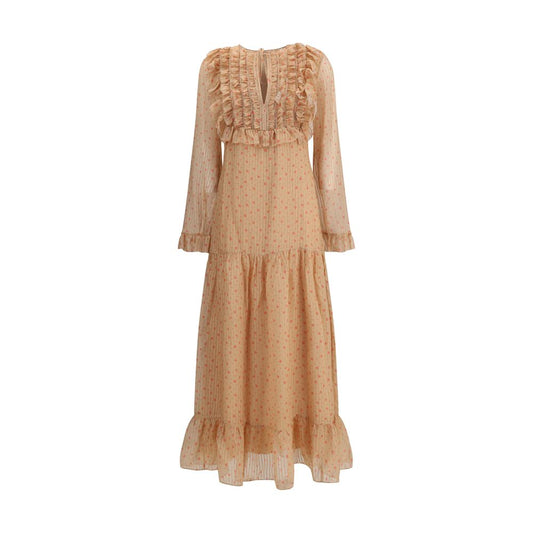 Kristina Ti Multicolor Silk Long Dress