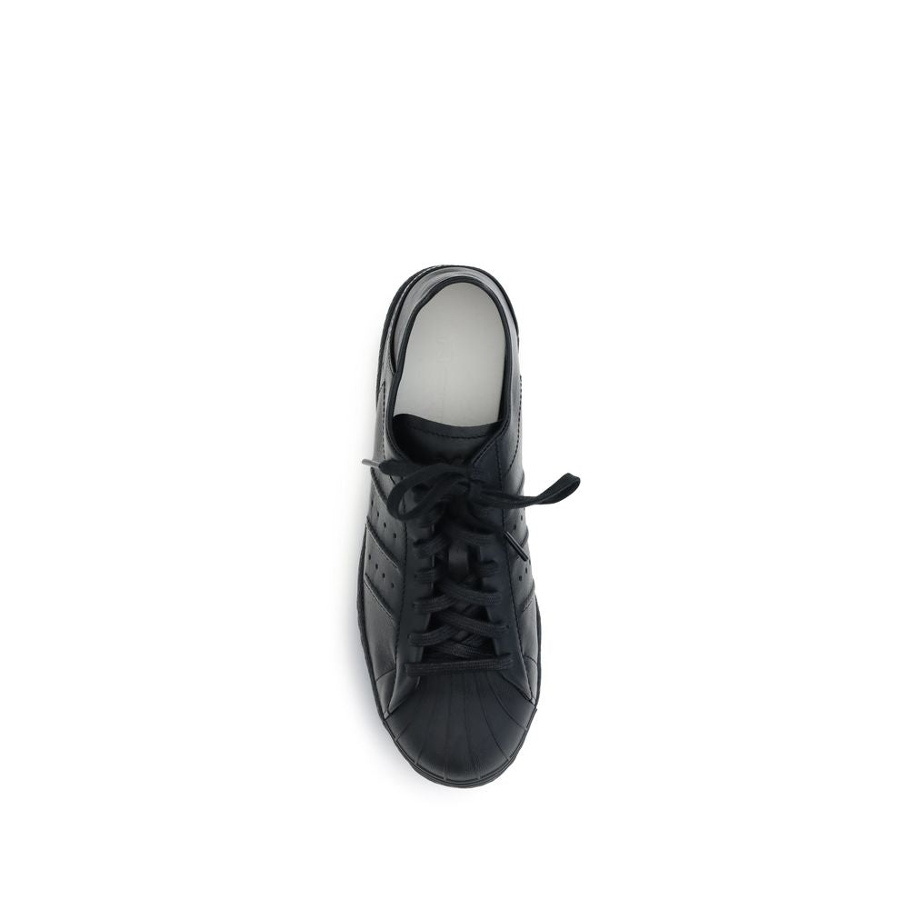 Y-3 Black Calf Leather Bos Taurus Sneakers