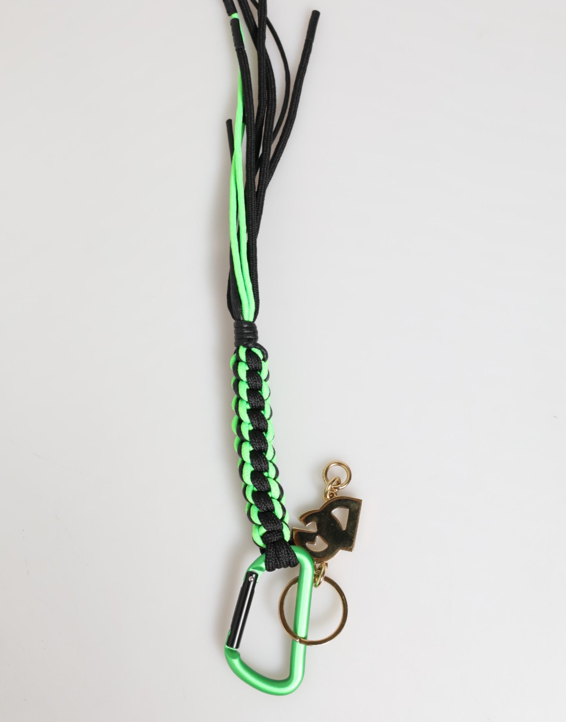 Dolce & Gabbana Multicolor Polyester Tape String DG Logo Keychain Keyring