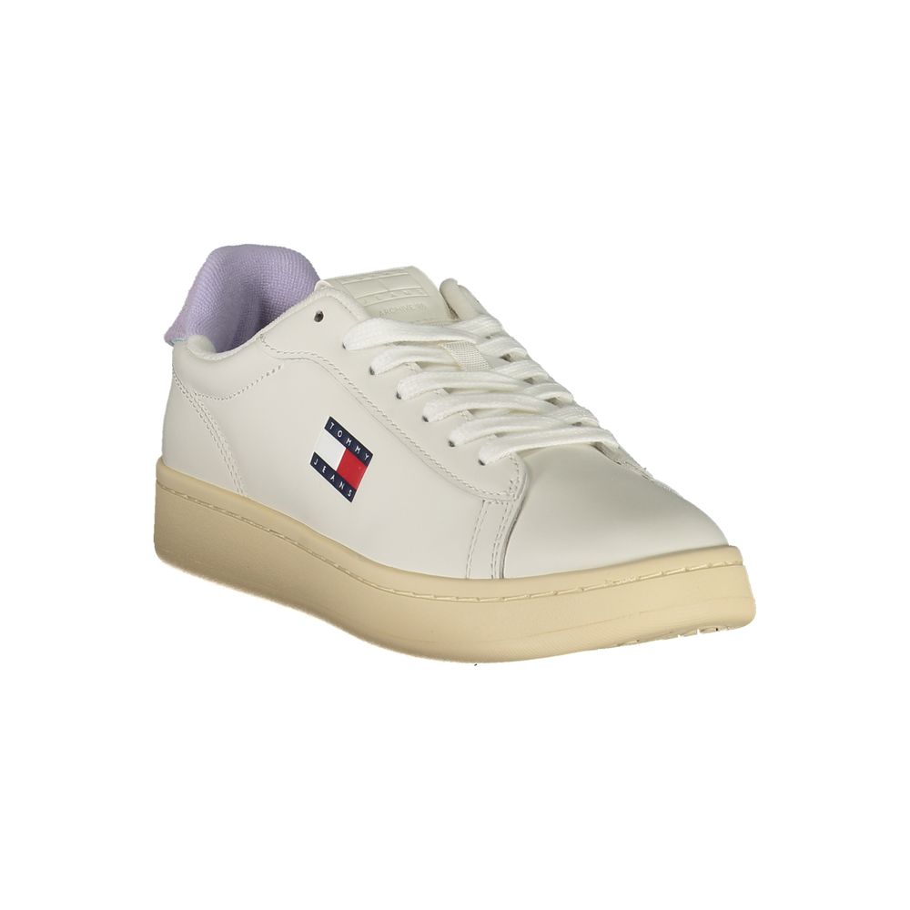 Tommy Hilfiger White Leather Women Sneaker
