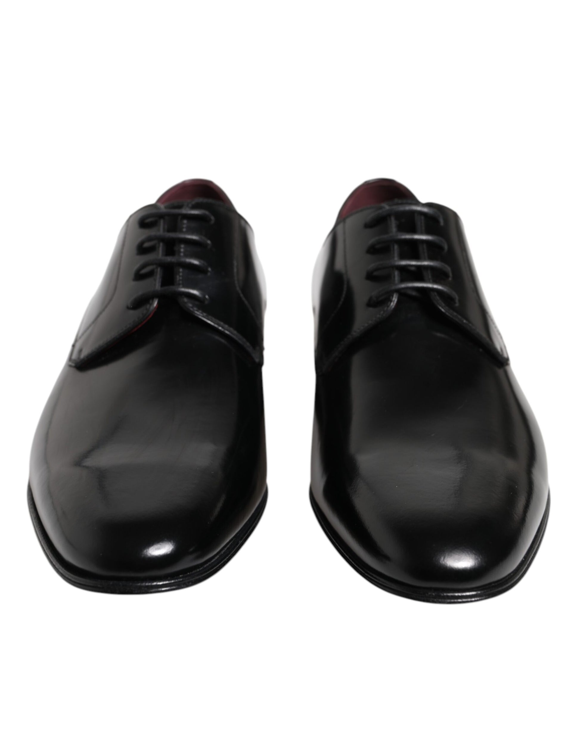 Dolce & Gabbana Men Dress Black Calfskin Leather Derby Shoes