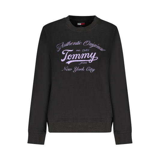 Tommy Hilfiger Black Cotton Women Sweatshirt