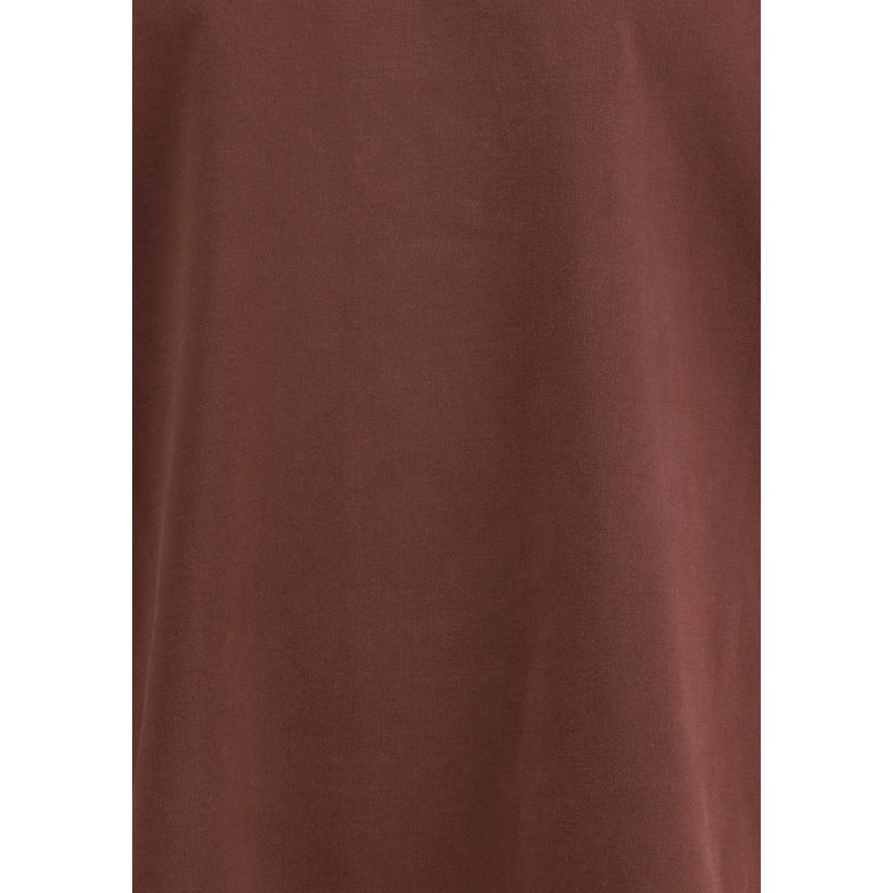 Agolde Bordeaux Cotton Long Sleeve T-Shirt