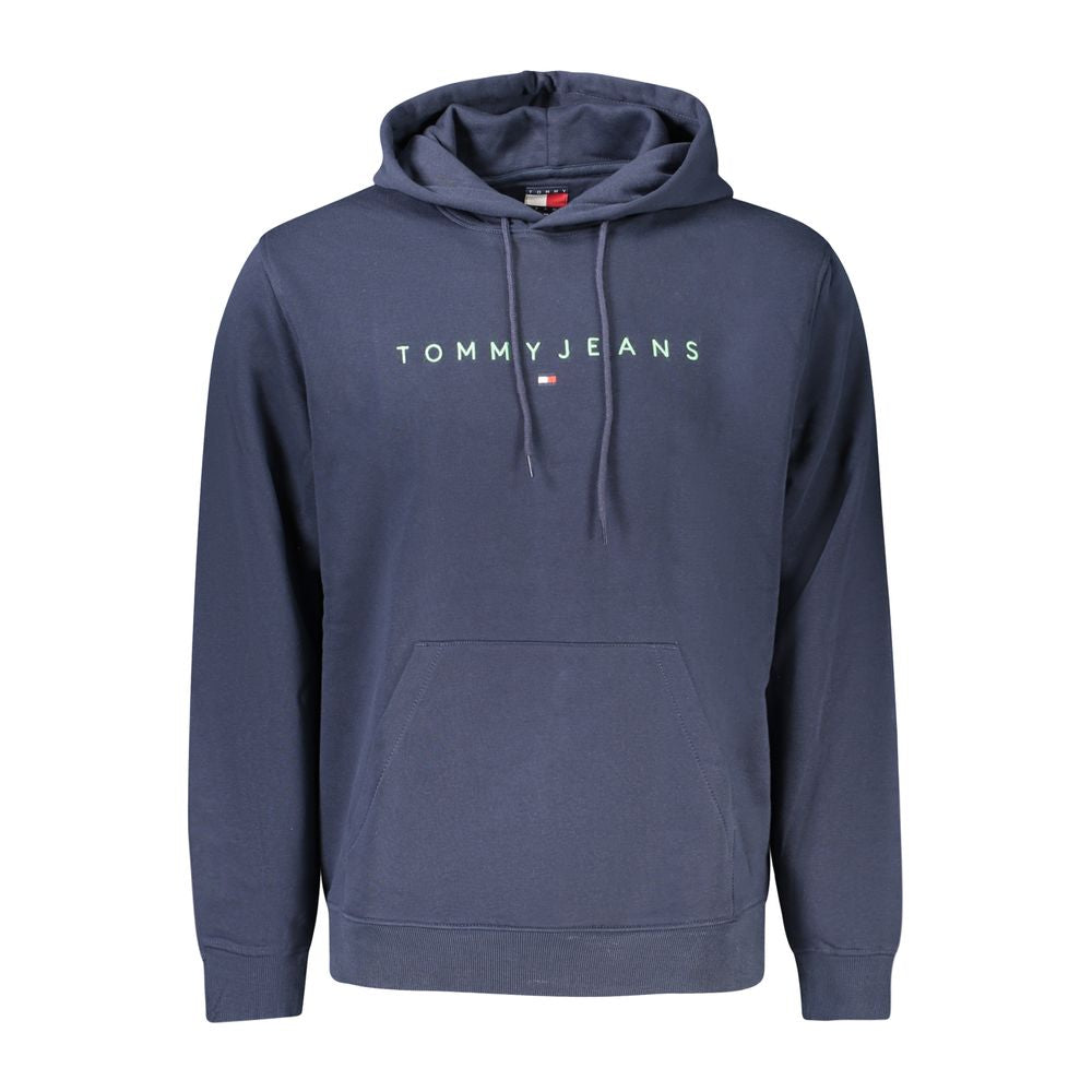 Tommy Hilfiger Blue Cotton Men's Hoodie Sweatshirt