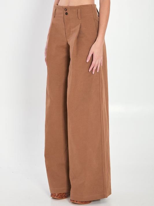 Wide-leg Trousers