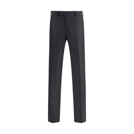Germano Gray Fleece Wool Dress Pants