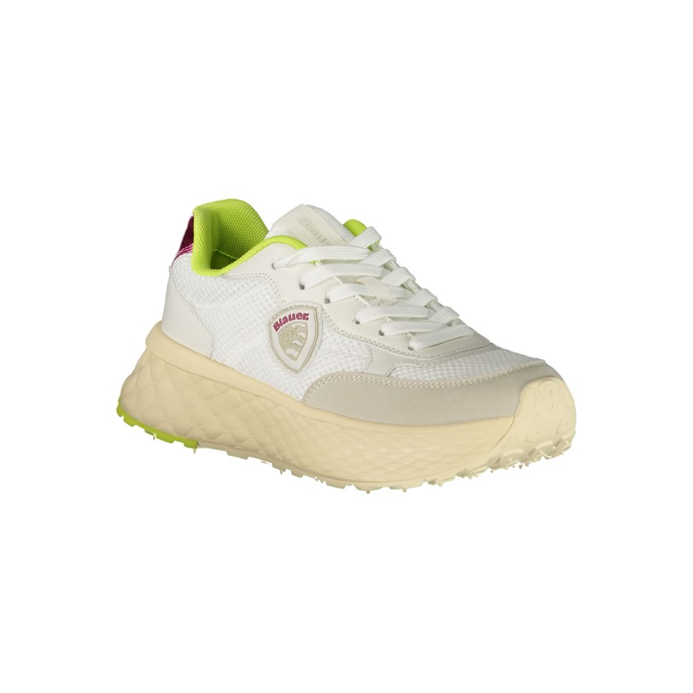 Blauer White Polyurethane Women Sneaker