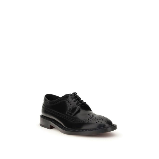 Fratelli Rossetti Black Leather Oxfords And Derbies