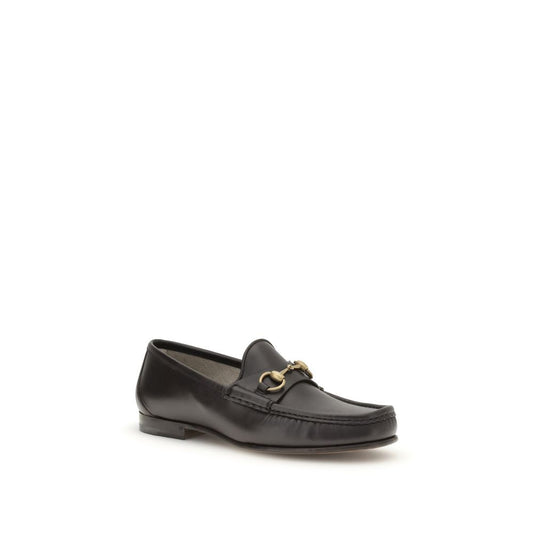 Gucci Brown Calf Leather Bos Taurus Slip-On Loafers