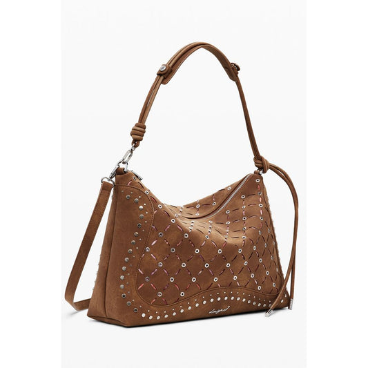 Desigual Marrone Poliuretano Women Mini Bag