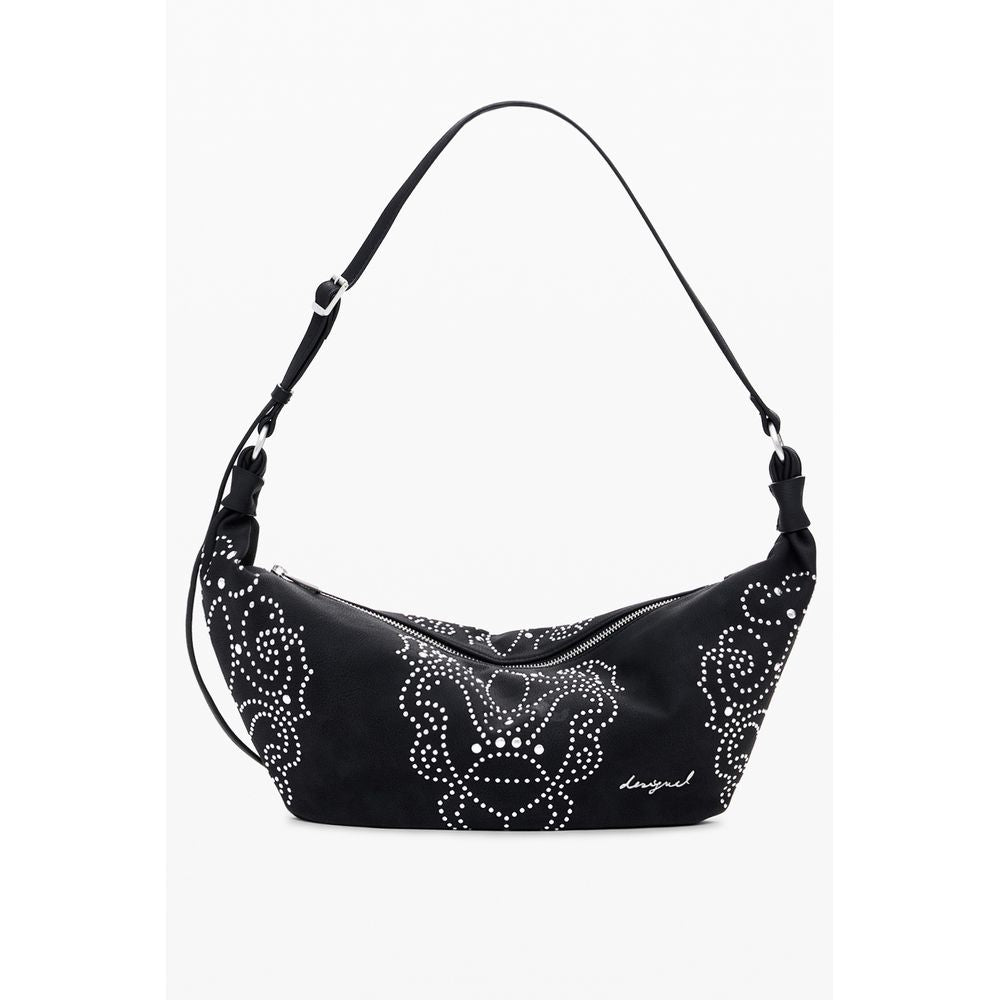 Desigual Nero Poliuretano Women Handbag