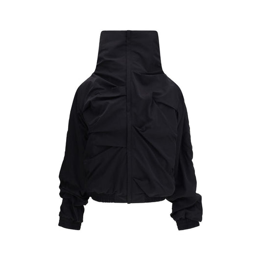 ALAINPAUL Black Polyamide Full-Length Jacket