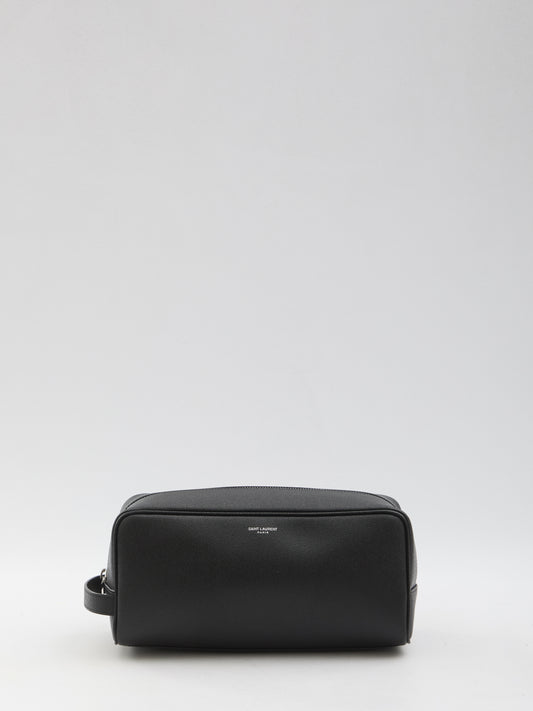 Leather toiletry case