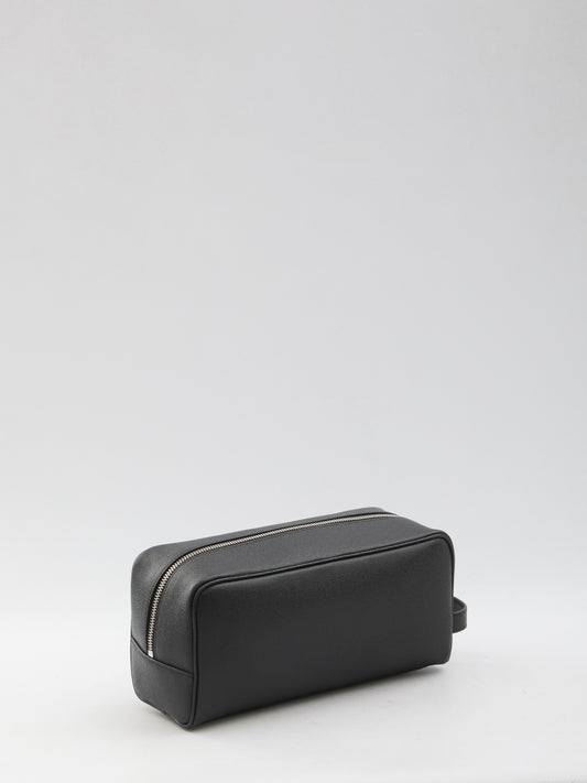 Leather toiletry case