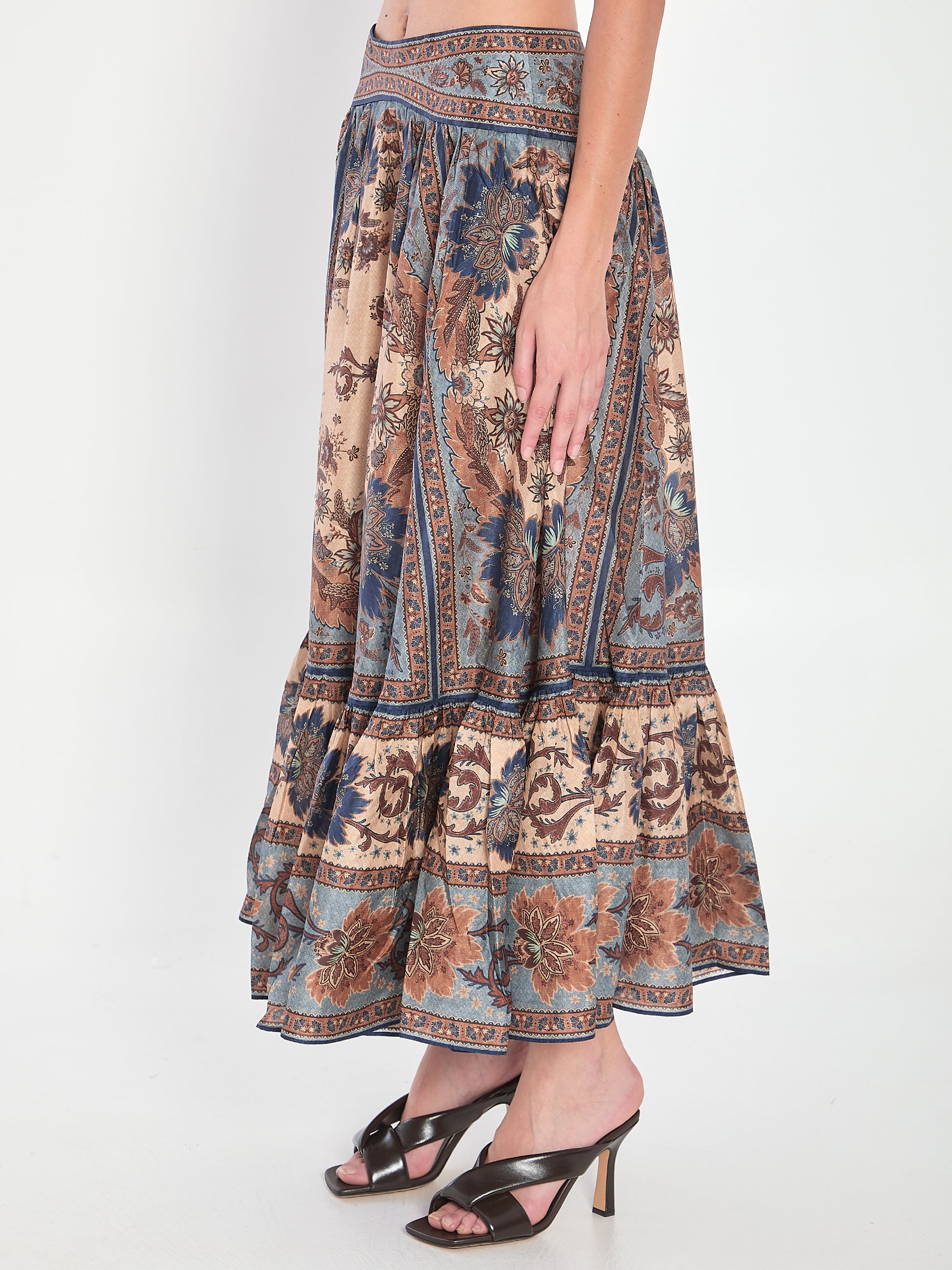 Ascension Tiered Midi Skirt