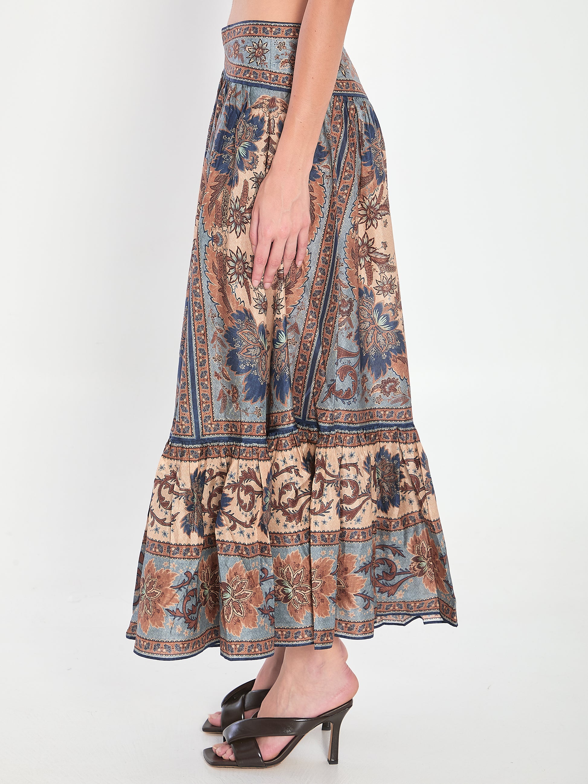 Ascension Tiered Midi Skirt