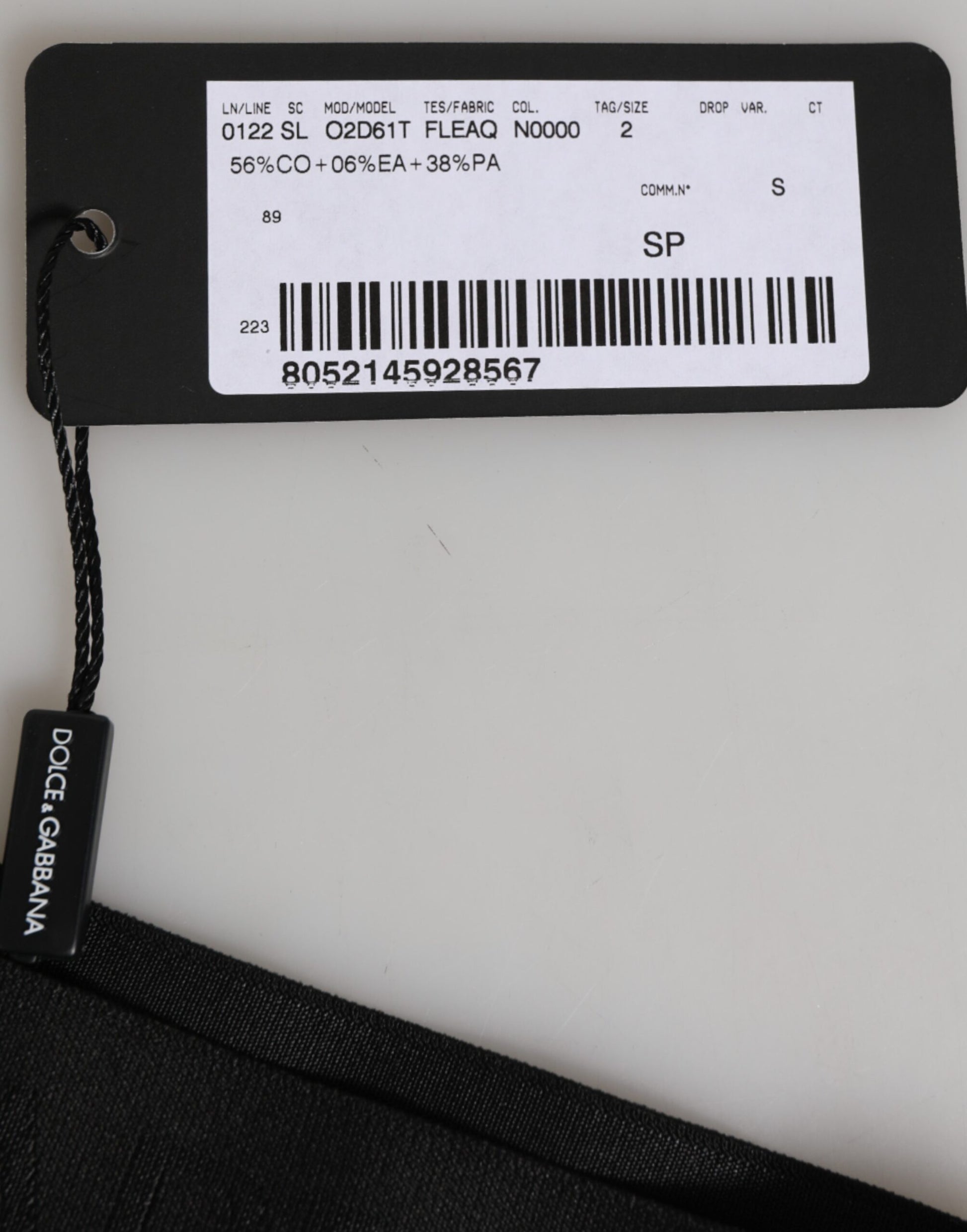 Dolce & Gabbana Black DG Logo Lace High Brief Panty Underwear