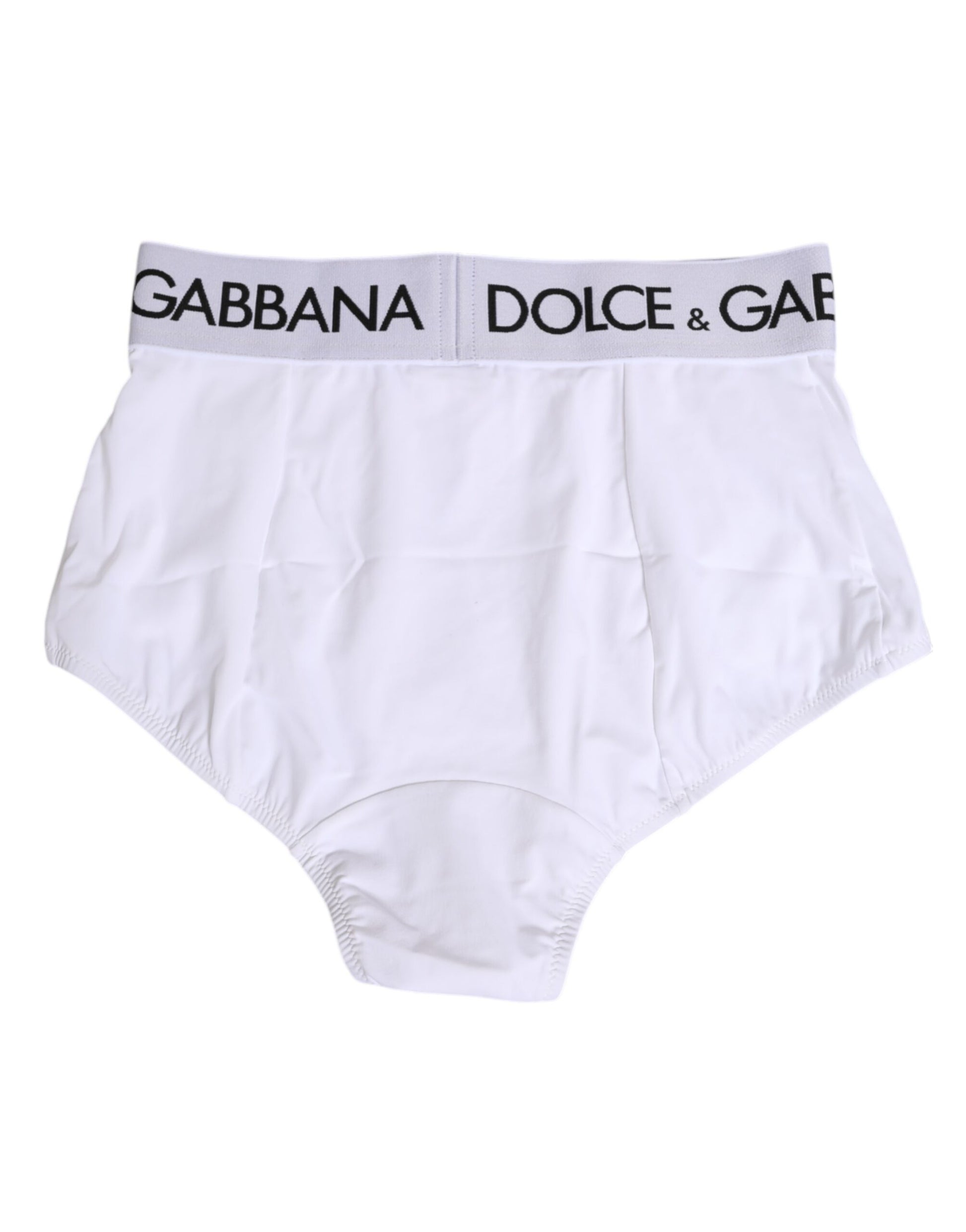 Dolce & Gabbana White Nylon Logo Waistband Panty Underwear