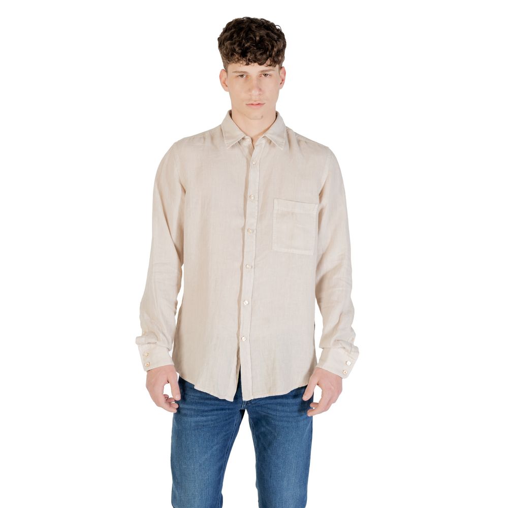 Hugo Boss Beige Linen Shirt