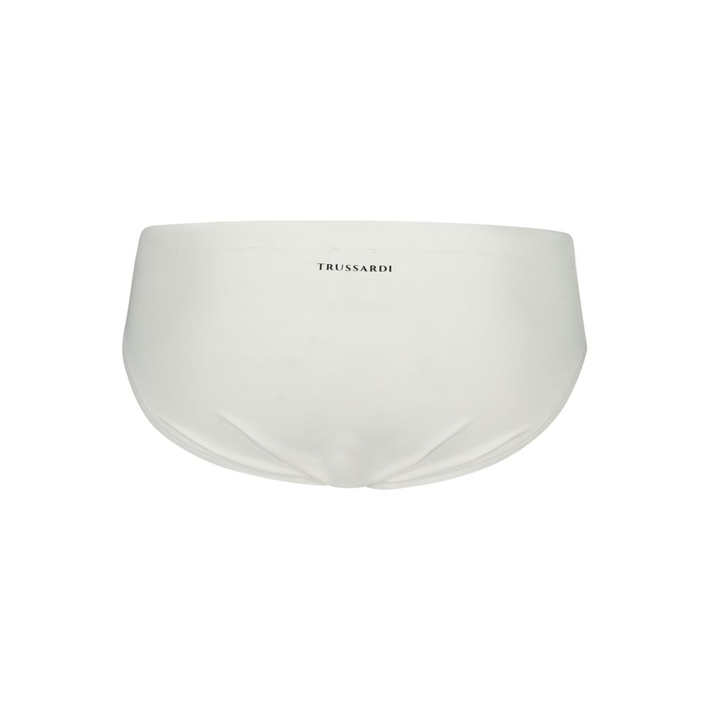 Trussardi Bianco Poliammide Men Swim Brief