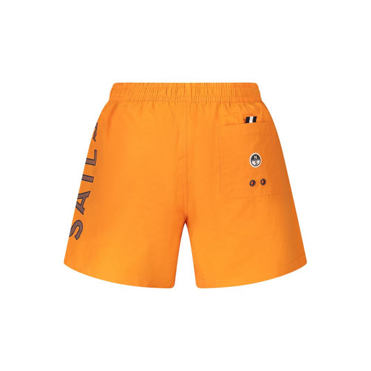 North Sails Arancione Nylon Mens Swim Trunk