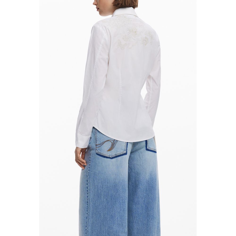 Desigual White Cotton Women Shirt