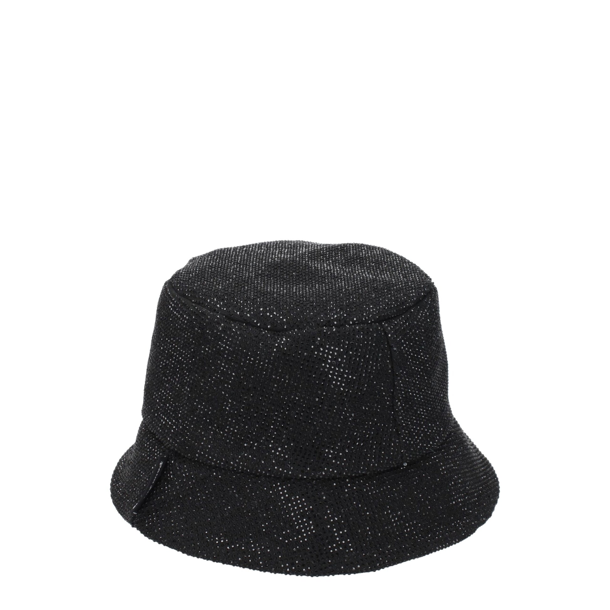 Palm Angels Black Cotton Bucket Hat