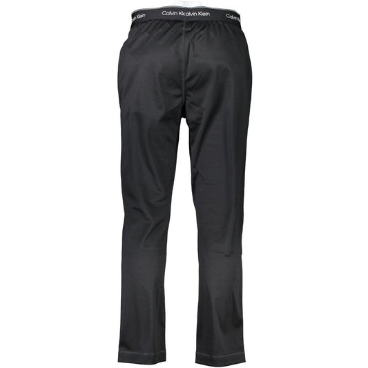Calvin Klein Black Polyester Men's Track Pant