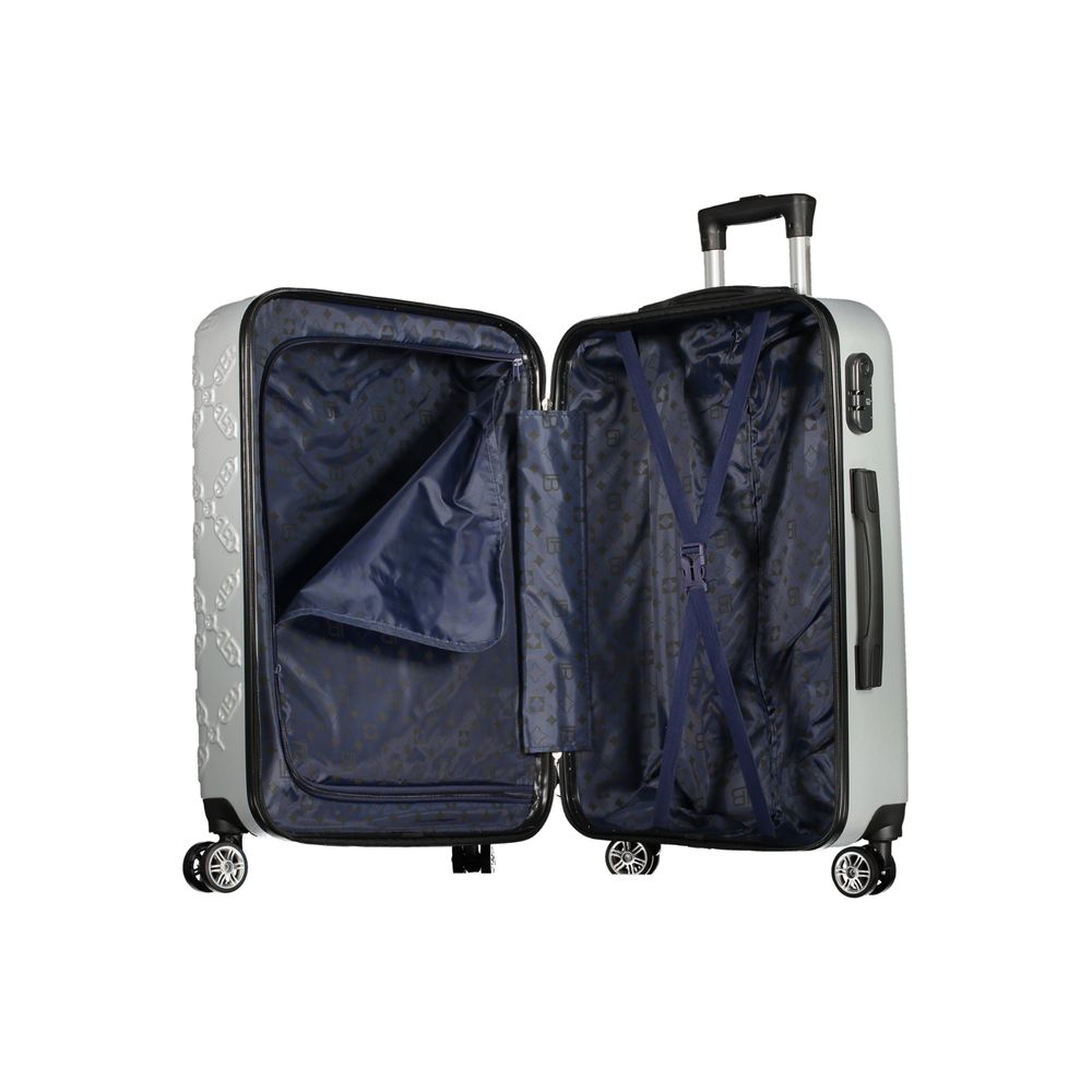 Laura Biagiotti Argento Poliuretano Women's Travel Trolley Set