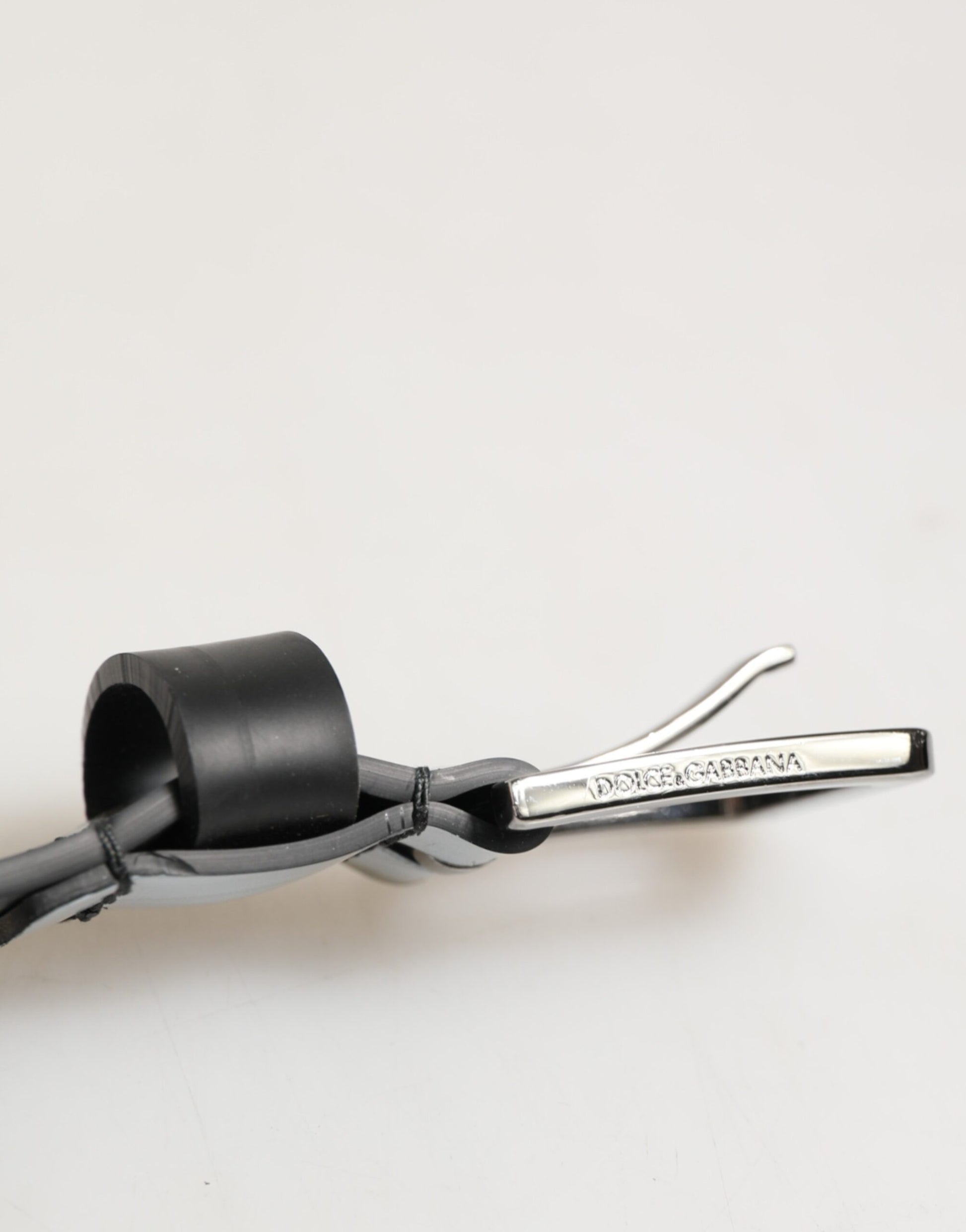 Dolce & Gabbana Multicolor PVC Floral Silver Buckle Men Belt