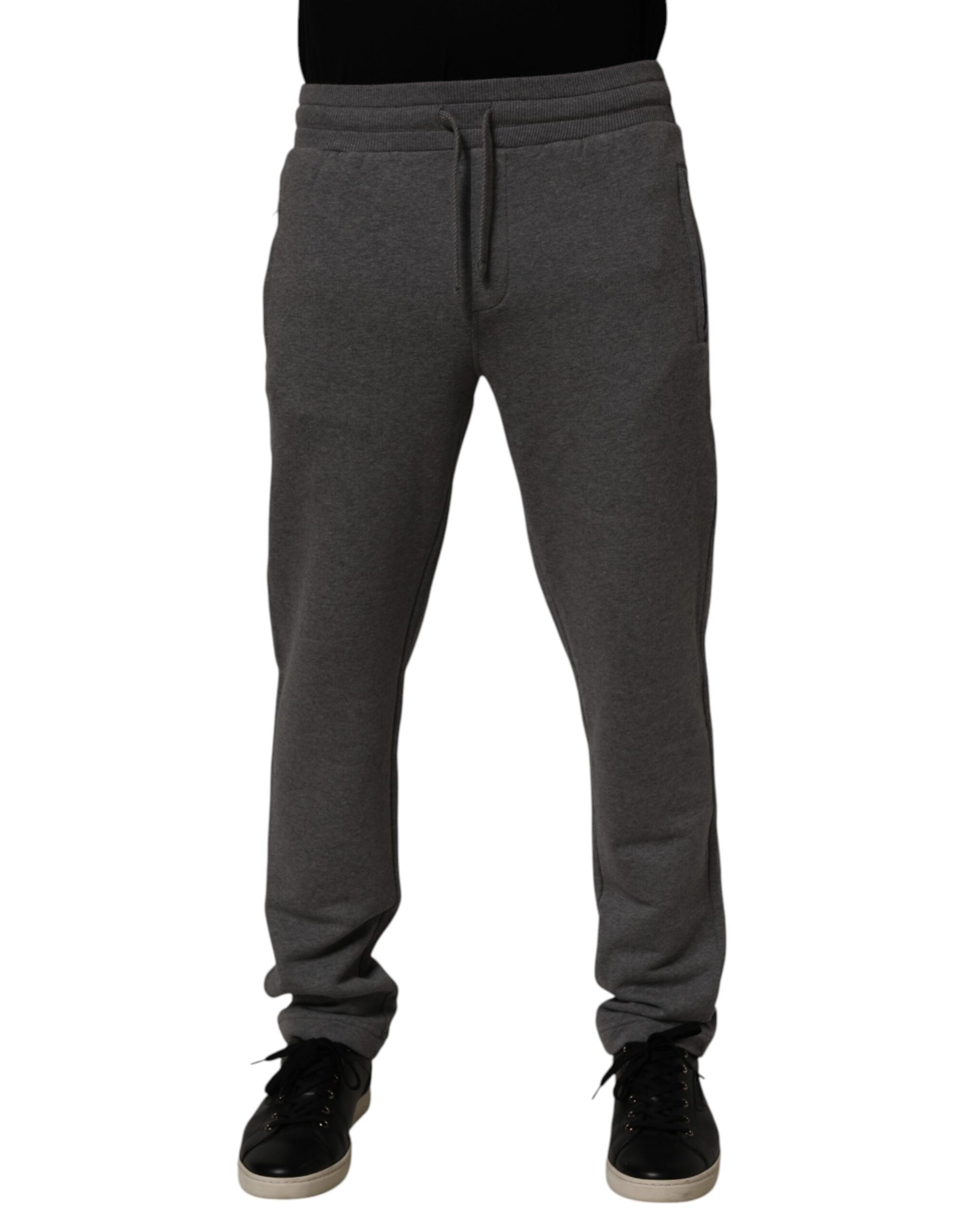 Dolce & Gabbana Gray Cotton Jogger Sweatpants Trouser Pants
