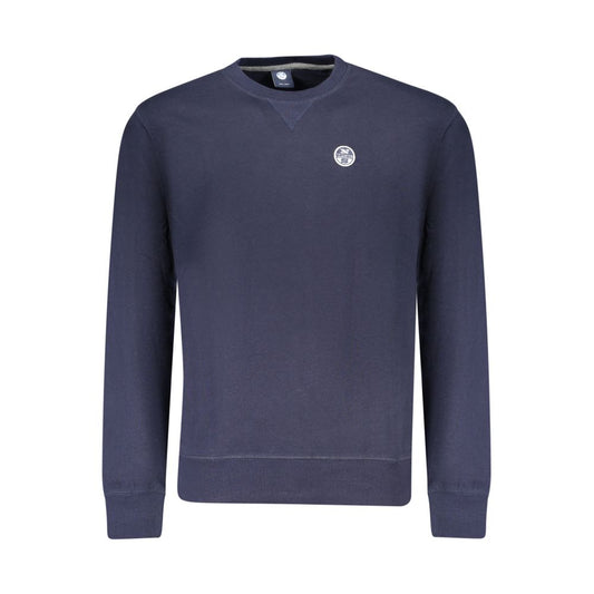 North Sails Blue Cotton Men Sweatshirt