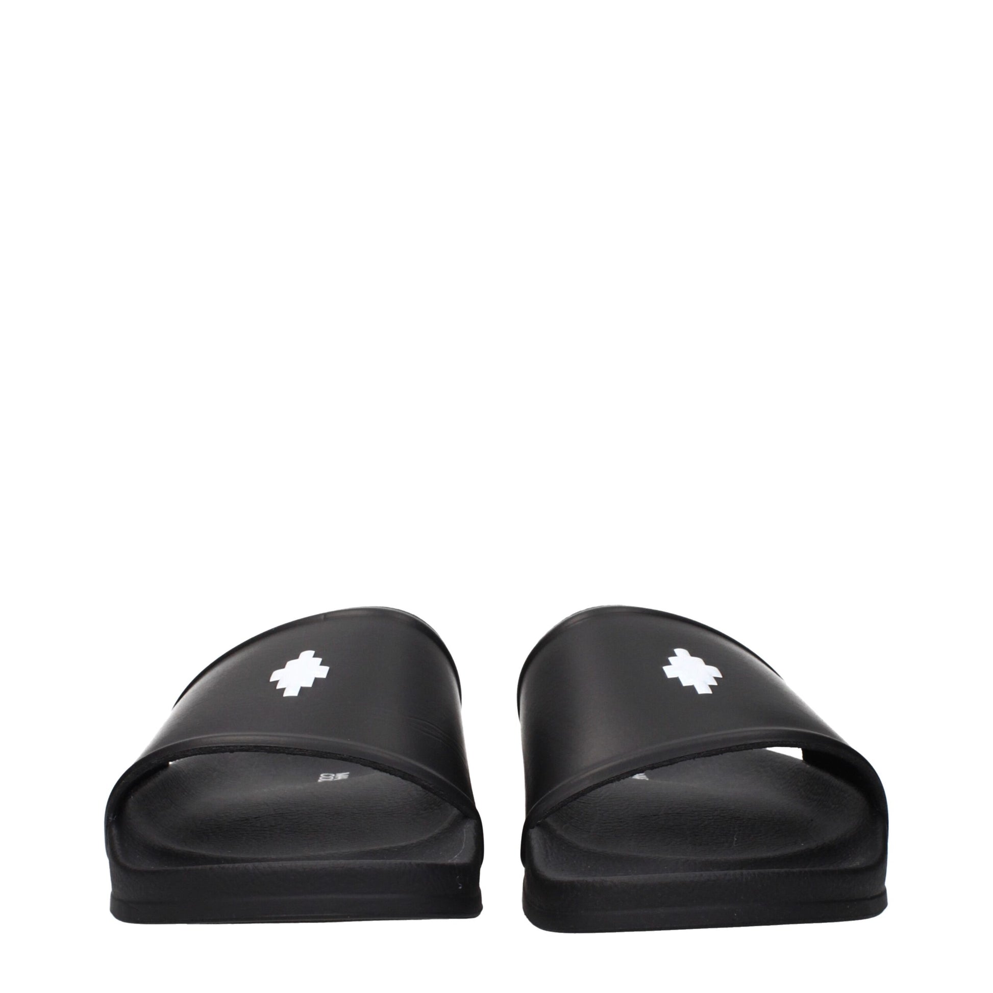 Marcelo Burlon Black Cotton Slippers