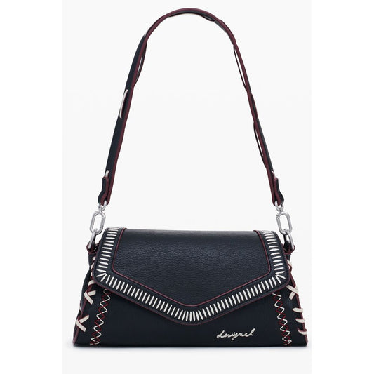 Desigual Nero Poliuretano Donna Borsa