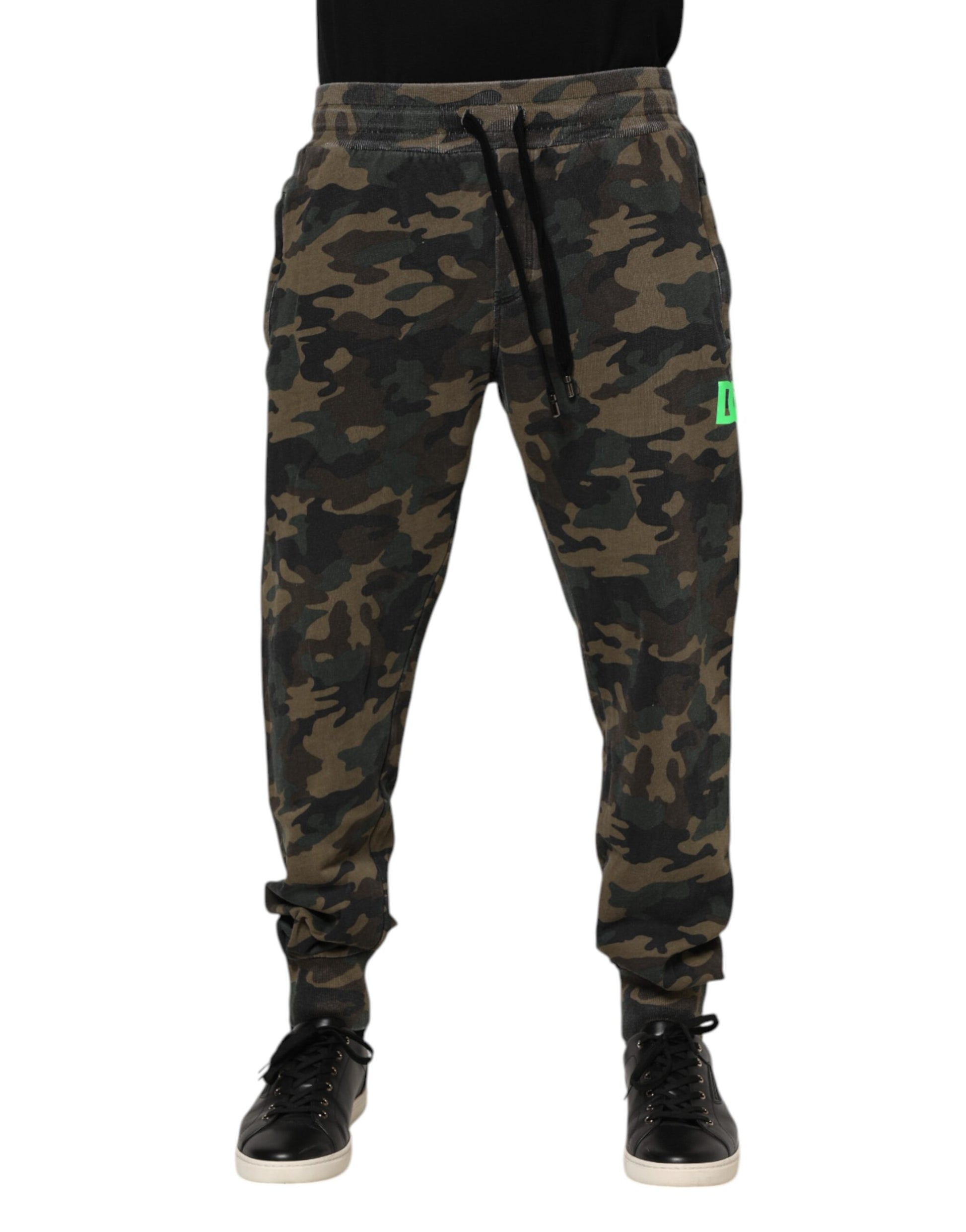 Dolce & Gabbana Multicolor Camouflage Cotton Men Jogger Pants