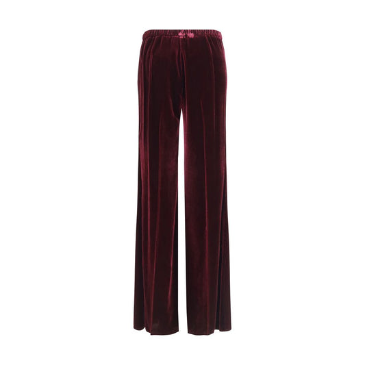 Forte_Forte Bordeaux Viscose Flared Pants