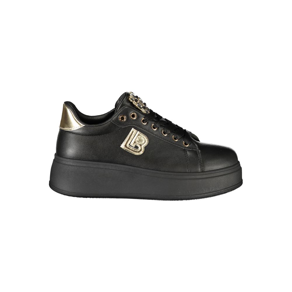 Laura Biagiotti Black Polyurethane Women Sneaker