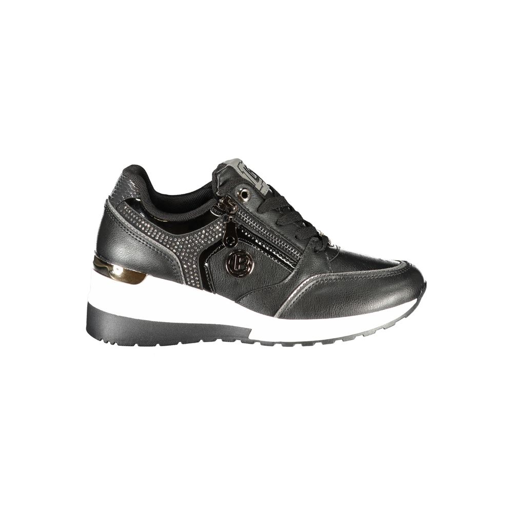 Laura Biagiotti Black Polyurethane Women Sneaker