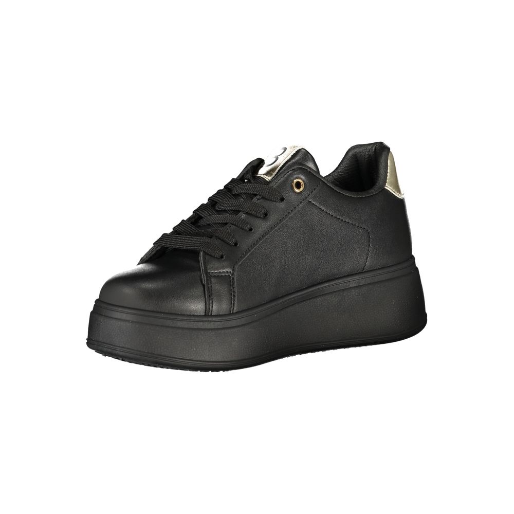 Laura Biagiotti Black Polyurethane Women Sneaker