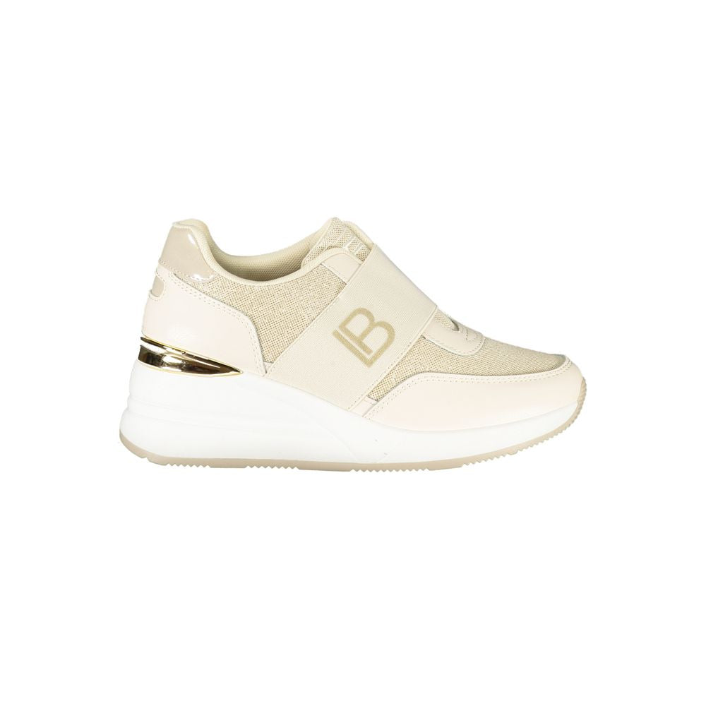 Laura Biagiotti Beige Polyurethane Women Sneaker