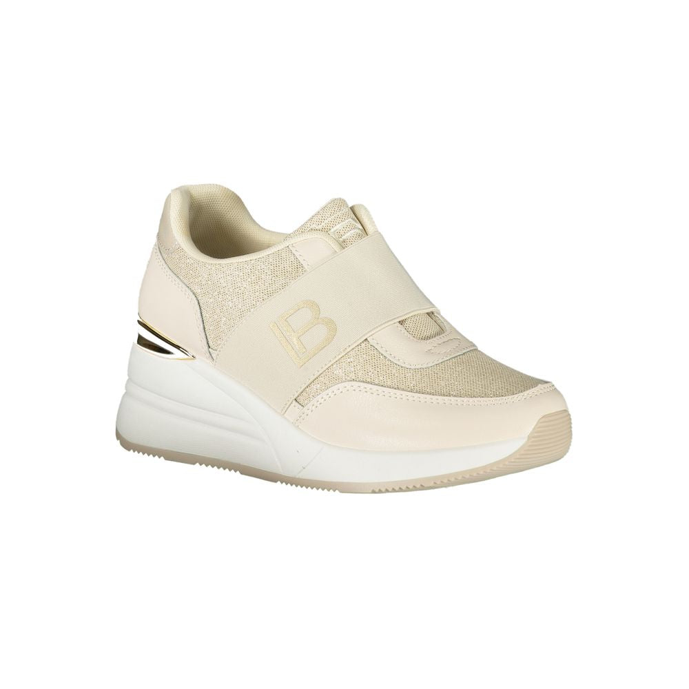 Laura Biagiotti Beige Polyurethane Women Sneaker