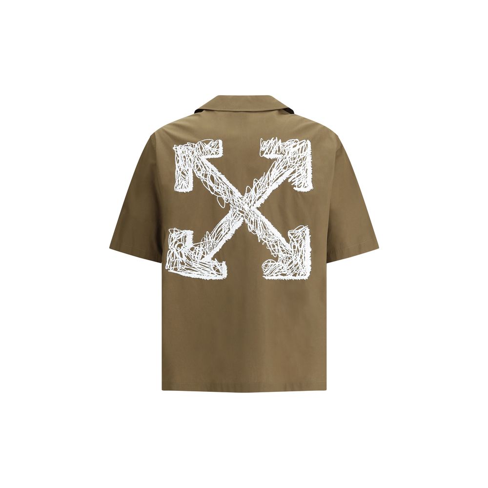 Off-White Bicolor Cotton Shirt