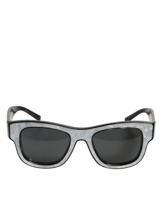 Dolce & Gabbana DG4379F Pearl White Acetate Frame Shades Sunglasses