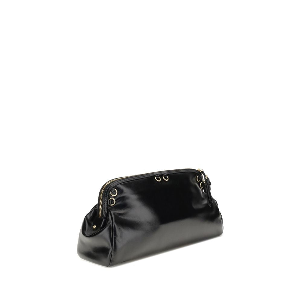 Miu Miu Black Calf Leather Bos Taurus Shoulder Bag