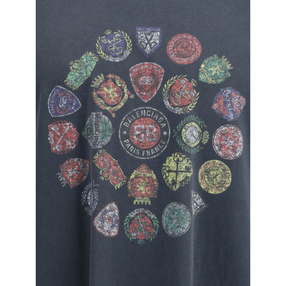 Balenciaga Black Cotton T-Shirt